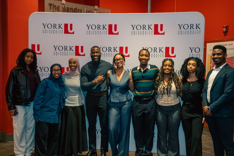 Group photo of attendees at a York University event