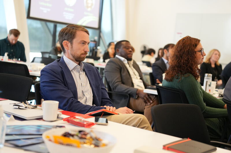 Conference session with a seated audience